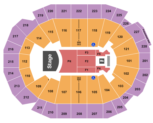 Fiserv Forum Mumford and Sons Seating Chart